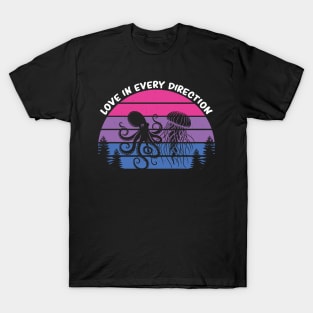 Bisexual Pride Flag Month Lgbtq Subtle Bisexuality T-Shirt